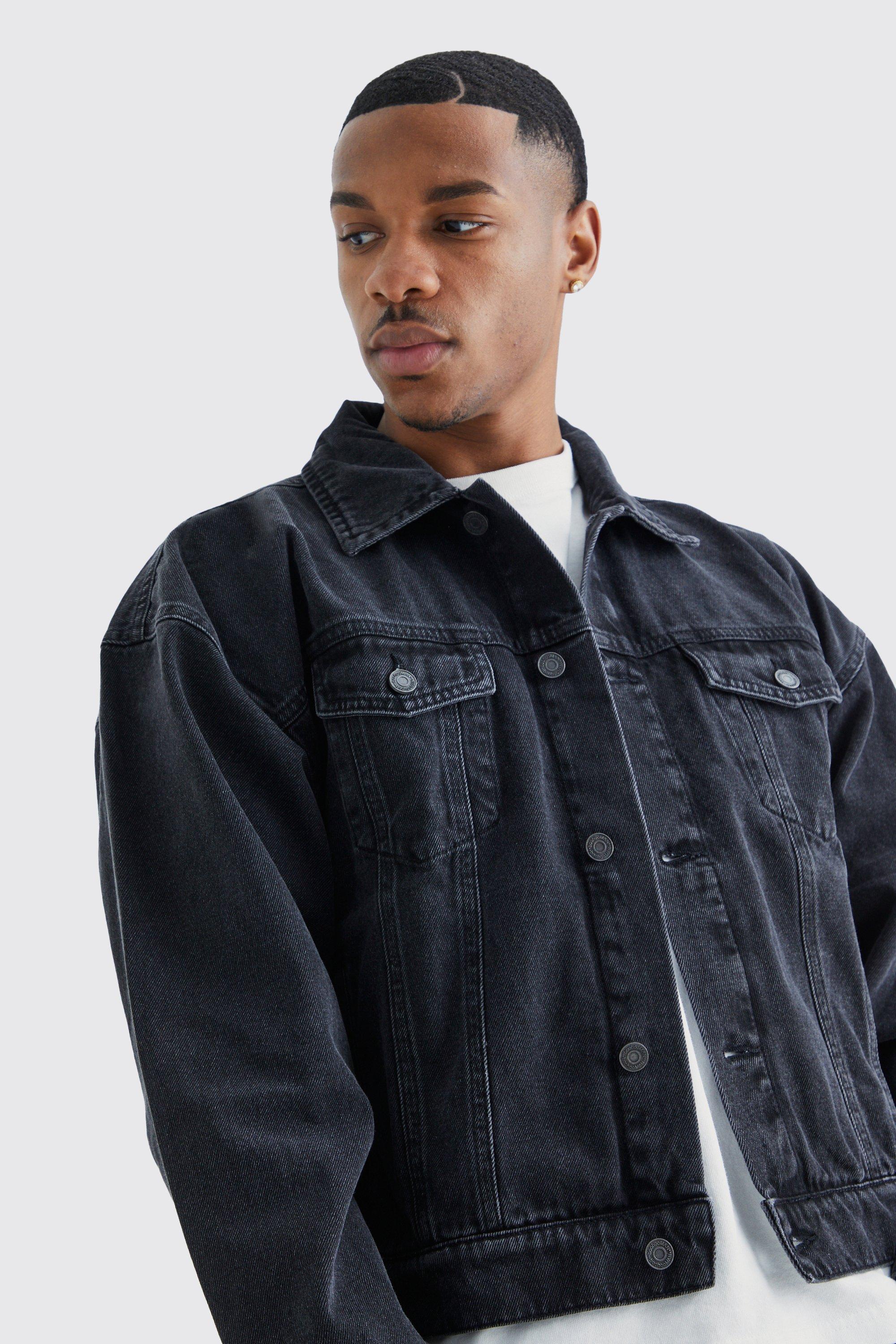 Boohoo denim 2025 jacket mens